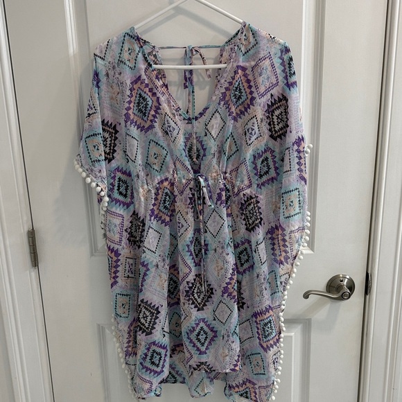 Bohemian Geometric Print Kaftan - Picture 1 of 1
